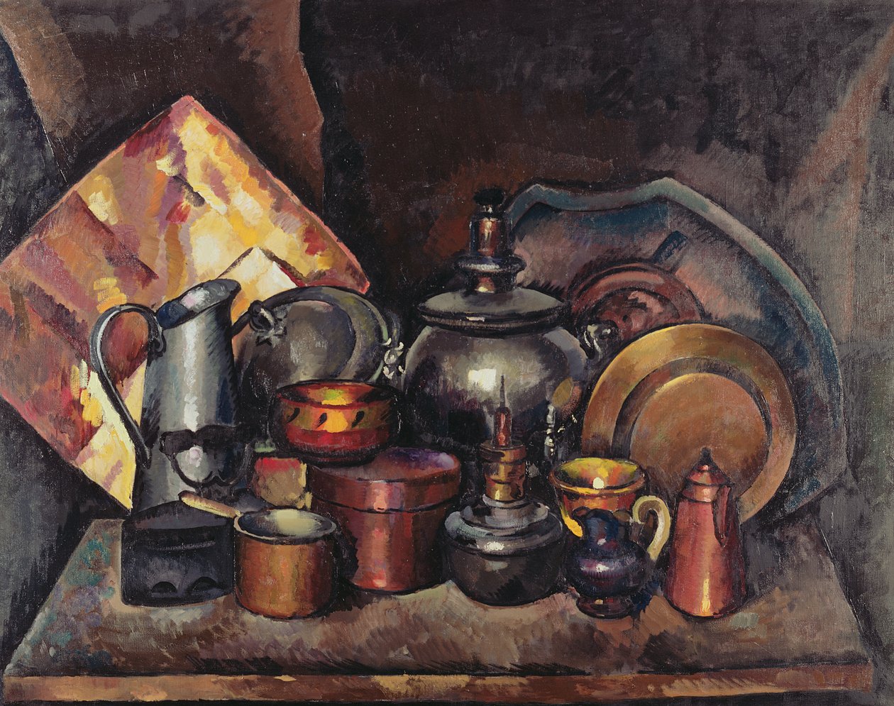 Nature morte avec samovar, 1920 - Ilya Ivanovich Mashkov
