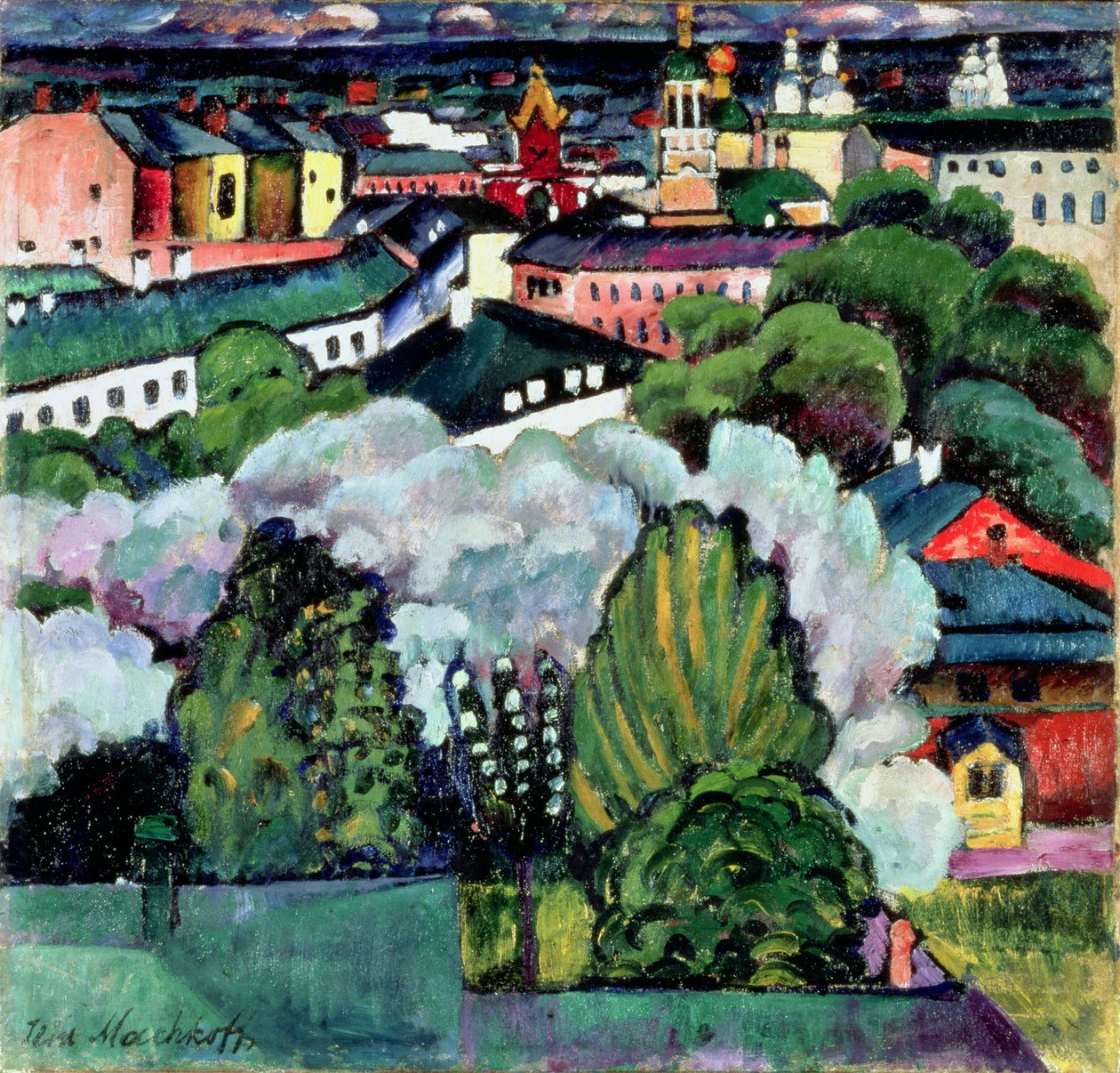 Paysage urbain - Ilya Ivanovich Mashkov