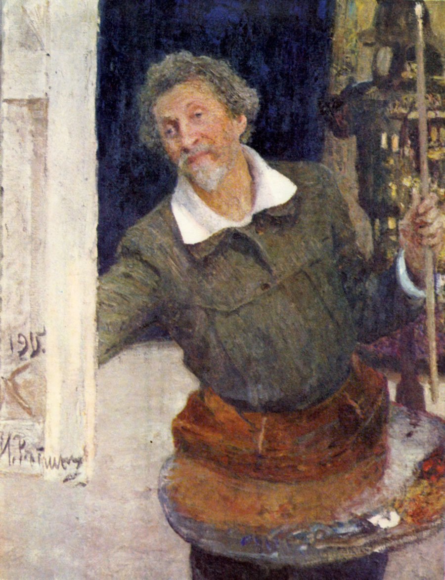 Autoportrait au travail - Ilya Efimovich Repin