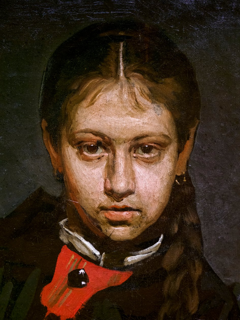Vera Chevtsova (détail) - Ilya Efimovich Repin