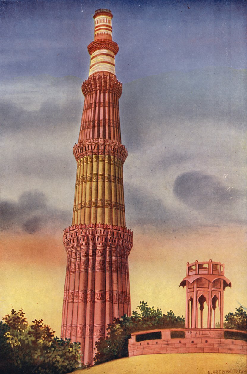 Le Kutub Minar, Delhi (photo couleur) - Indian photographer