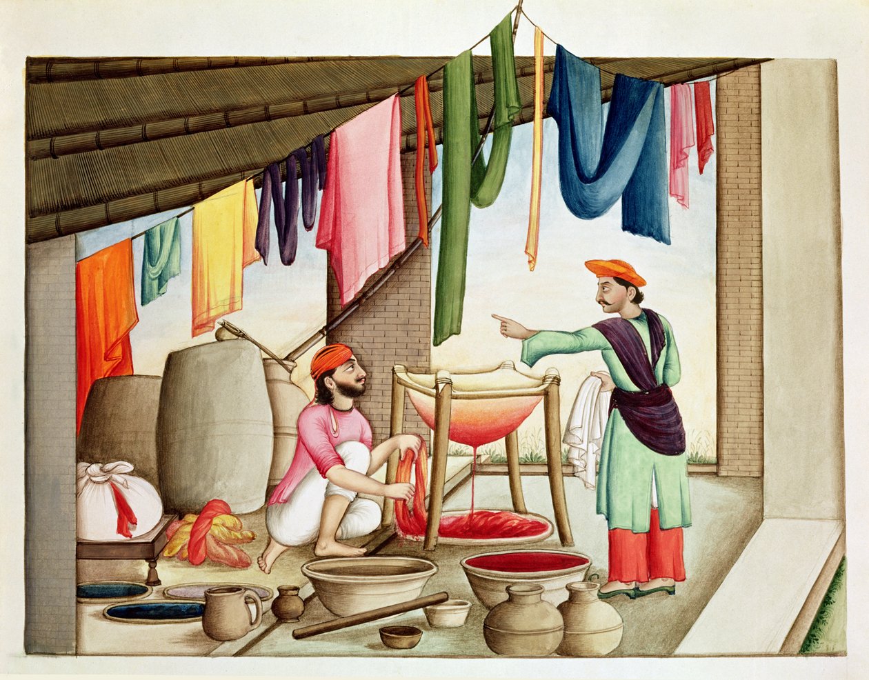 Teinturier en Inde - Indian School