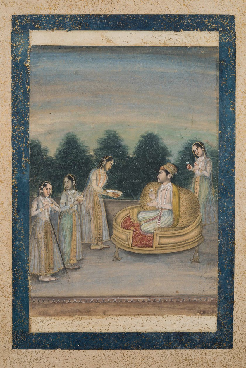 Prince accompagné de quatre dames - Indian School