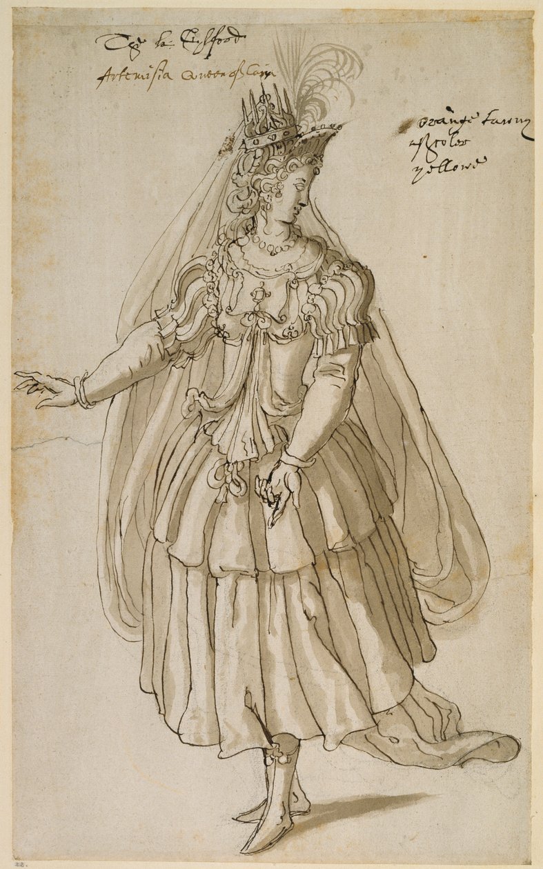 Reine Artémise, c.1609 - Inigo Jones