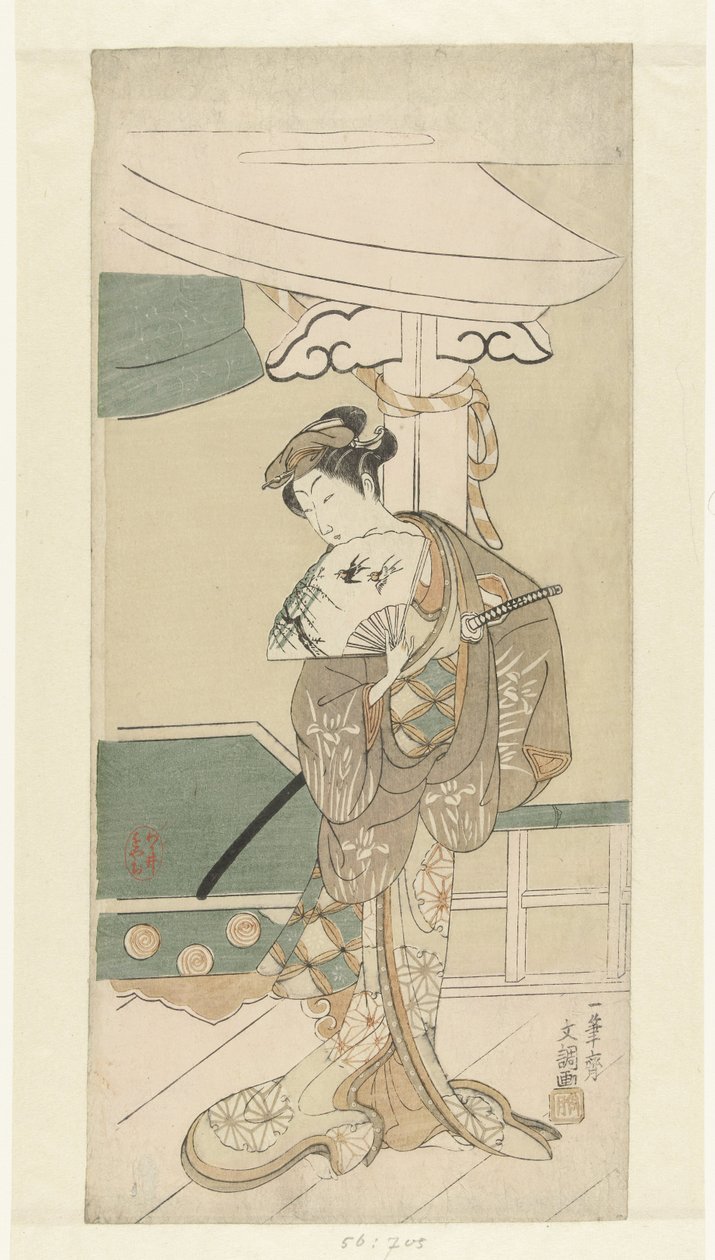 Acteur en danseuse - Ippitsusai Bunchō