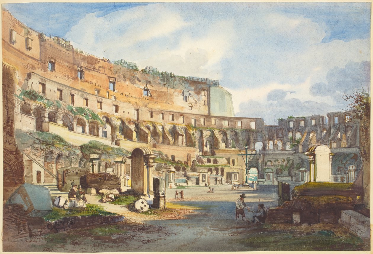 Intérieur du Colisée - Ippolito Caffi