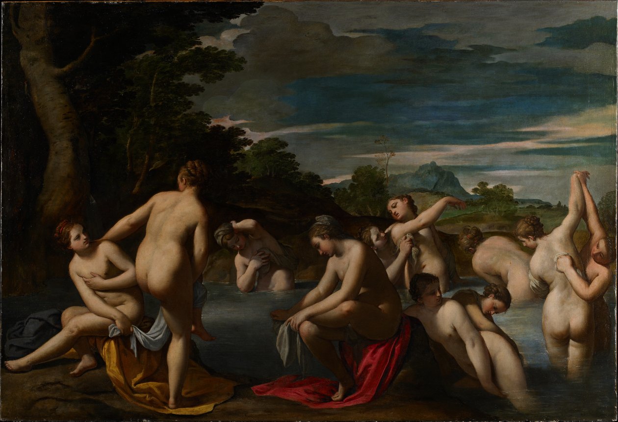 Nymphes au bain, c.1600 - Ippolito Scarsella