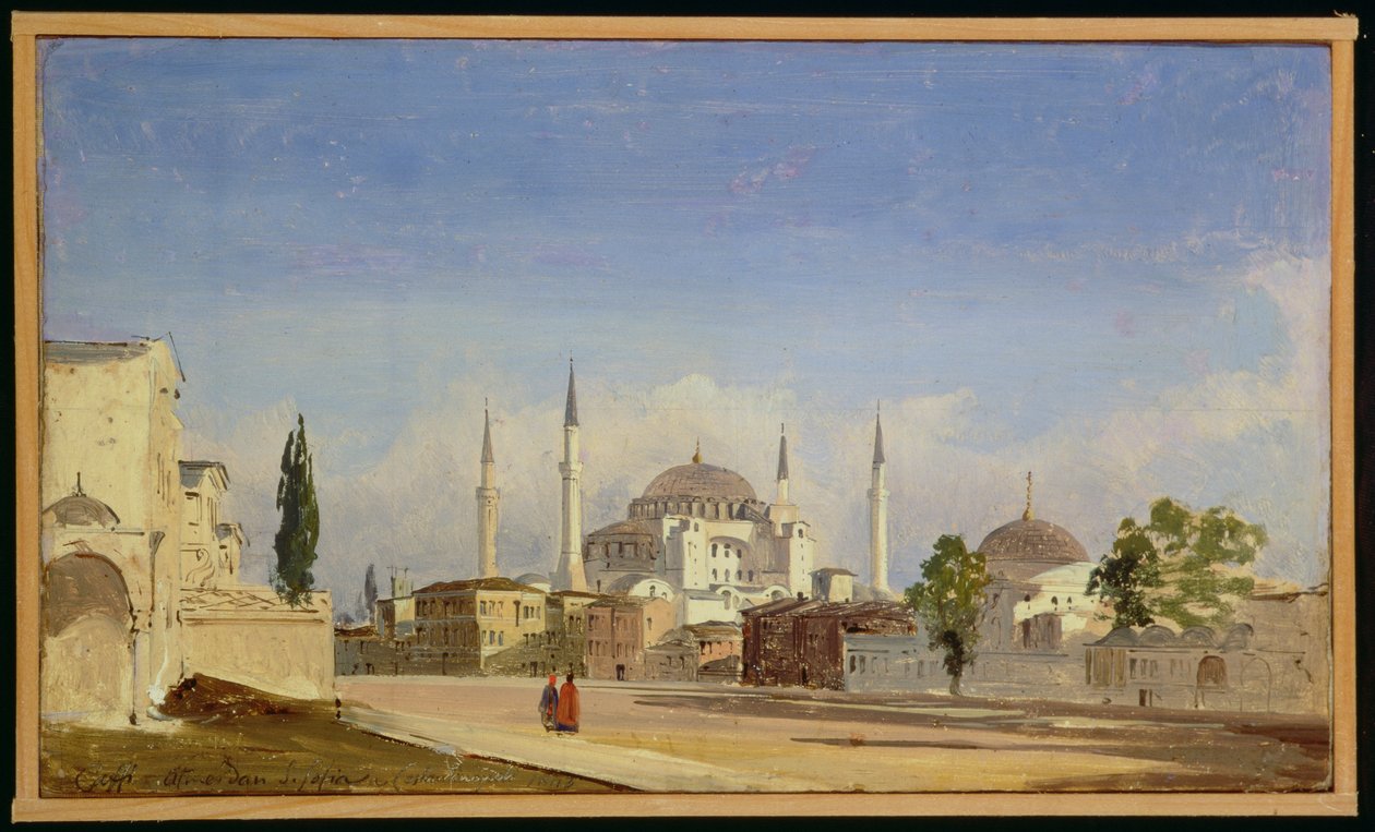Haghia Sophia, Constantinople, 1843 - Ippolito Caffi