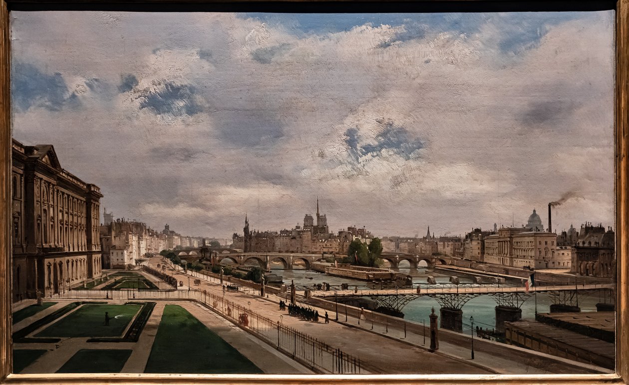 Vue de Paris depuis le Palais du Louvre - Ippolito Caffi