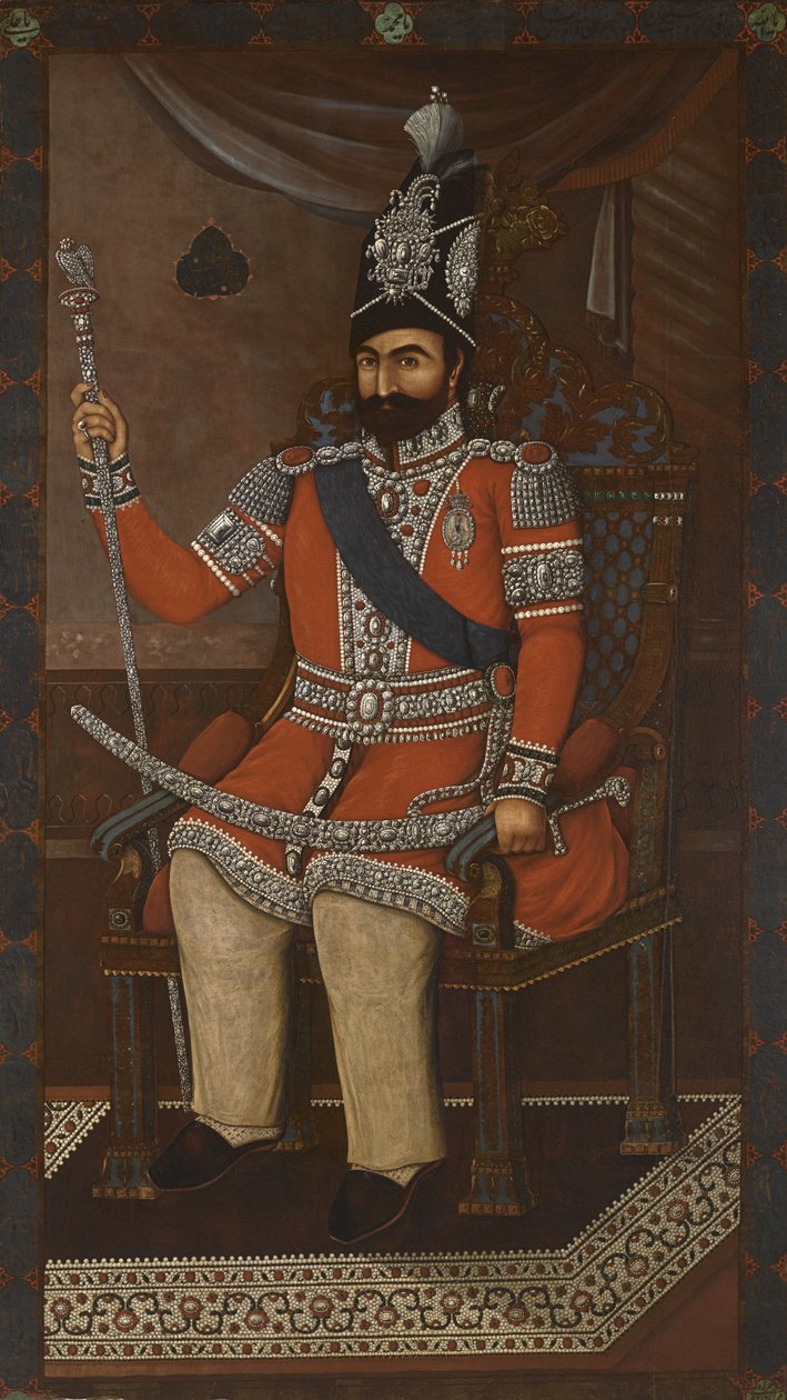 Portrait de Mohammad Shah Qajar 1810-1848 - Iranian Master