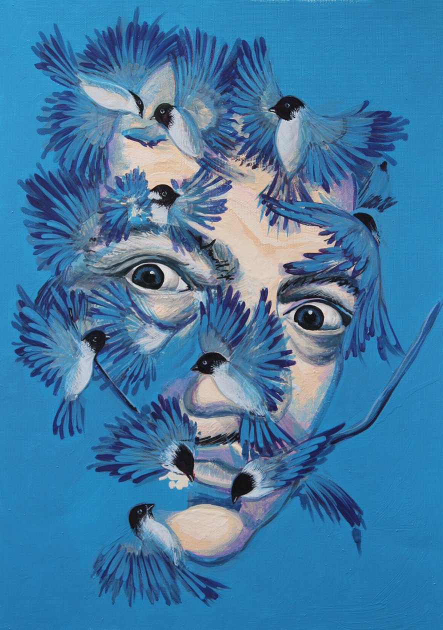 Dalí et mésanges, 2015 - Irina Corduban