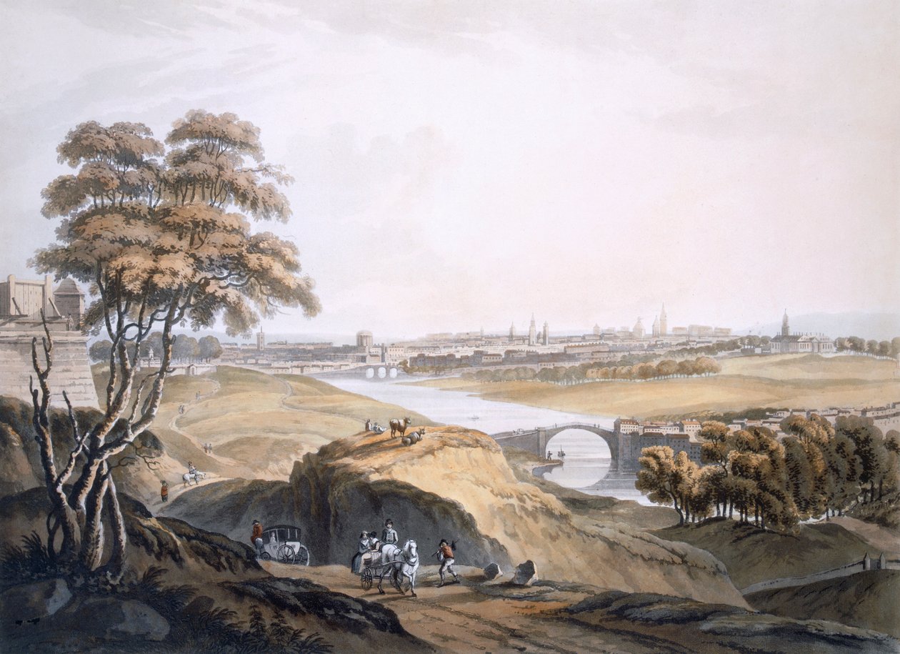 Vue de Dublin - "Irish school,