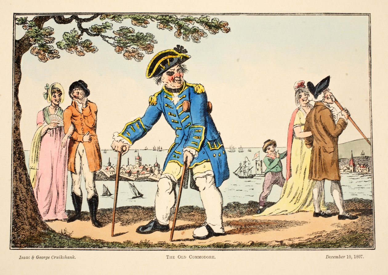 Le Vieux Commodore, 1807 - Isaac, Robert and George Cruikshank