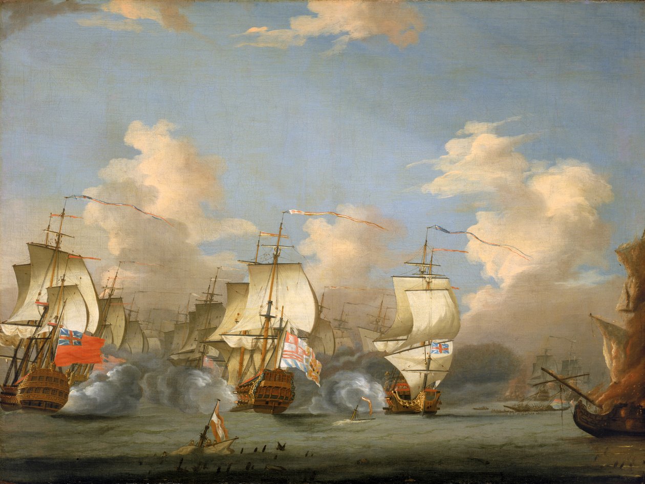 La bataille du cap Passaro - Isaac (attr. to) Sailmaker