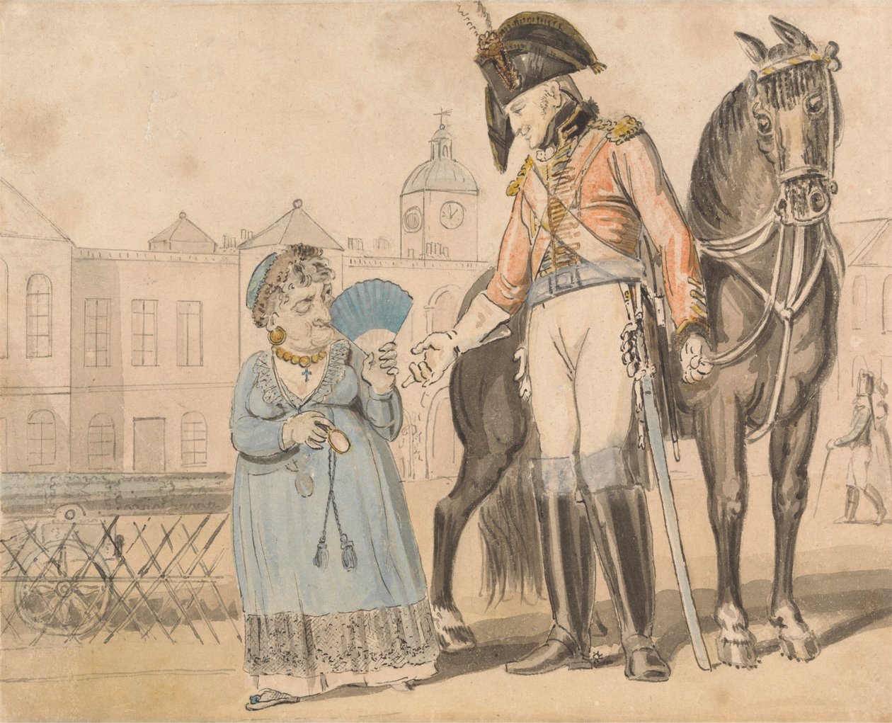 Chanson comique : Le brave dragon - Isaac Cruikshank