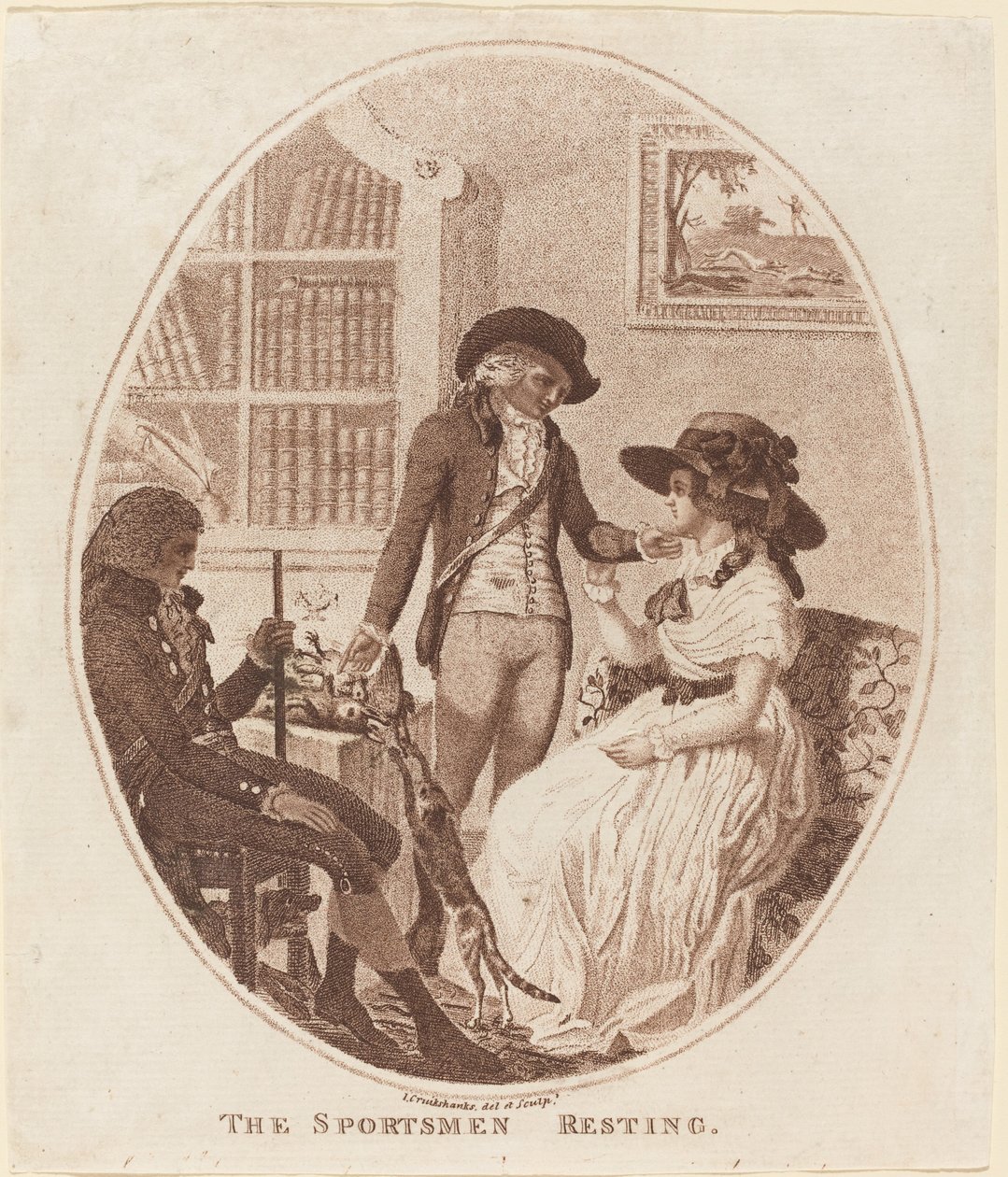 Les chasseurs se reposant - Isaac Cruikshank