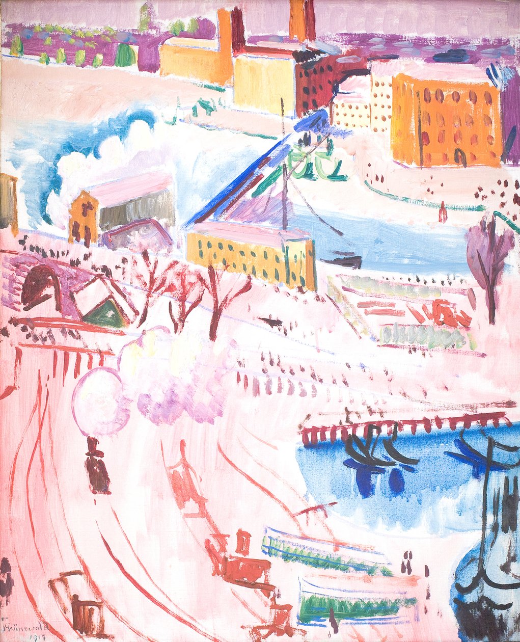 Vue de Stockholm - Isaac Grünewald