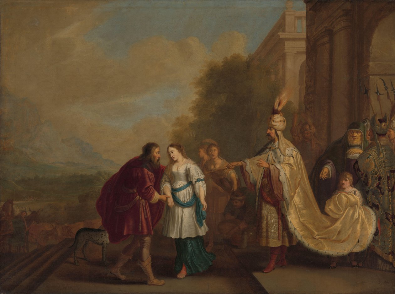 Pharaon rend Sarah à Abraham - Isaac Isaacsz