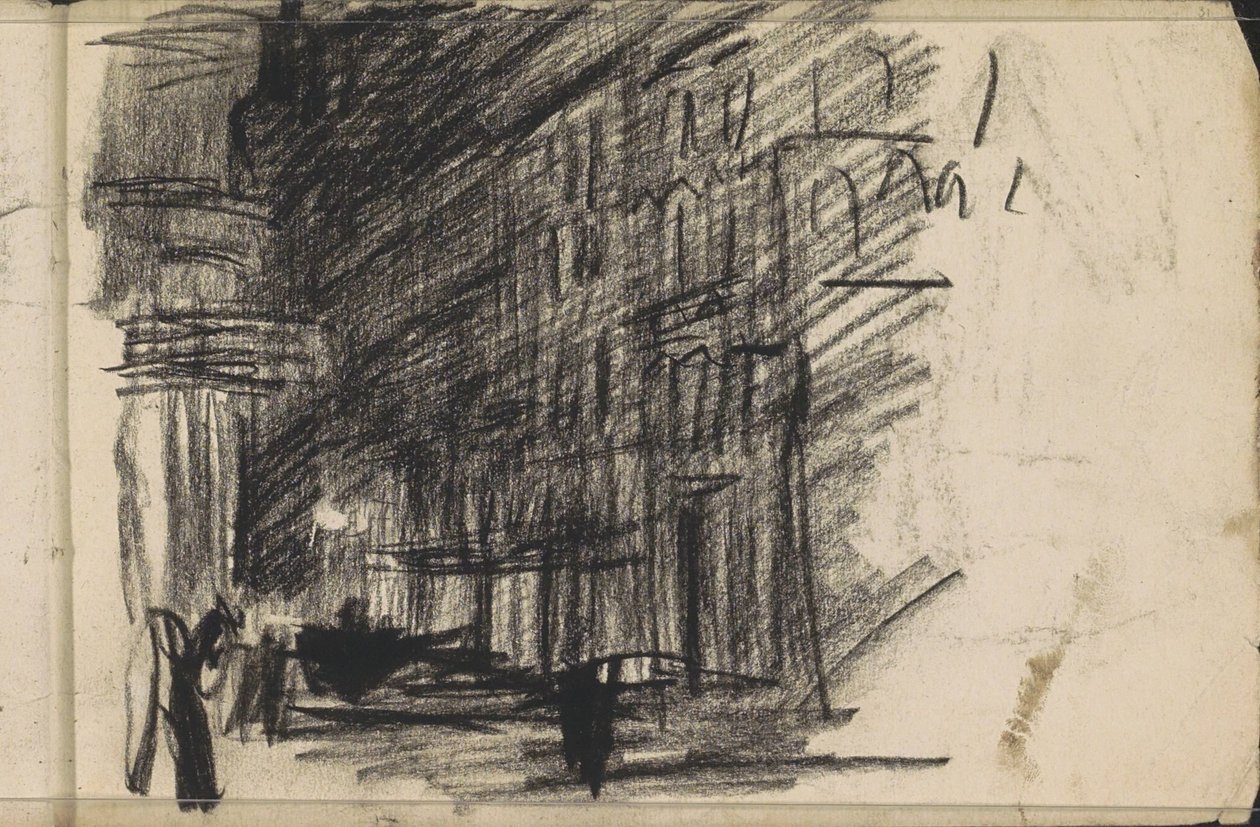 Vue de rue le soir - Isaac Israels