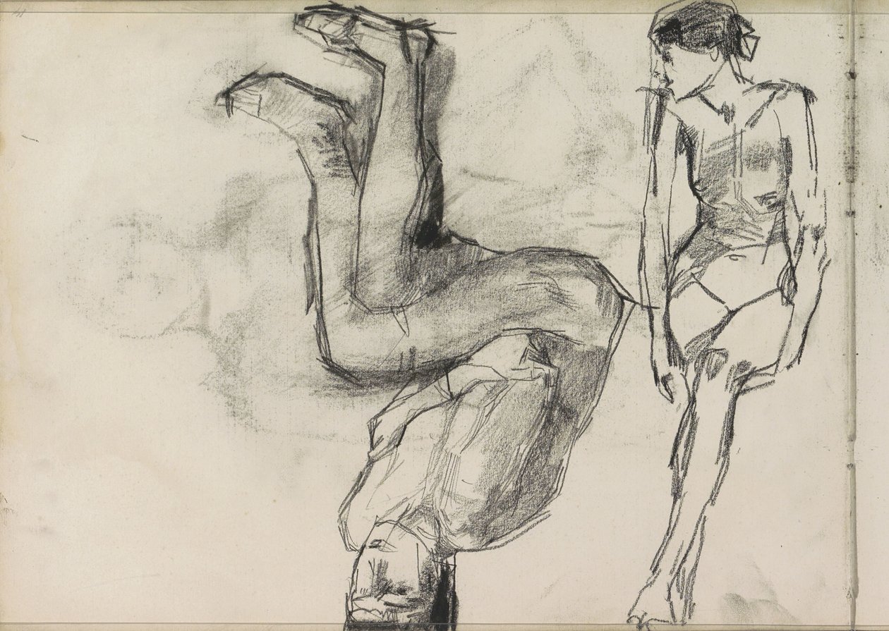 Deux nus féminins assis - Isaac Israels