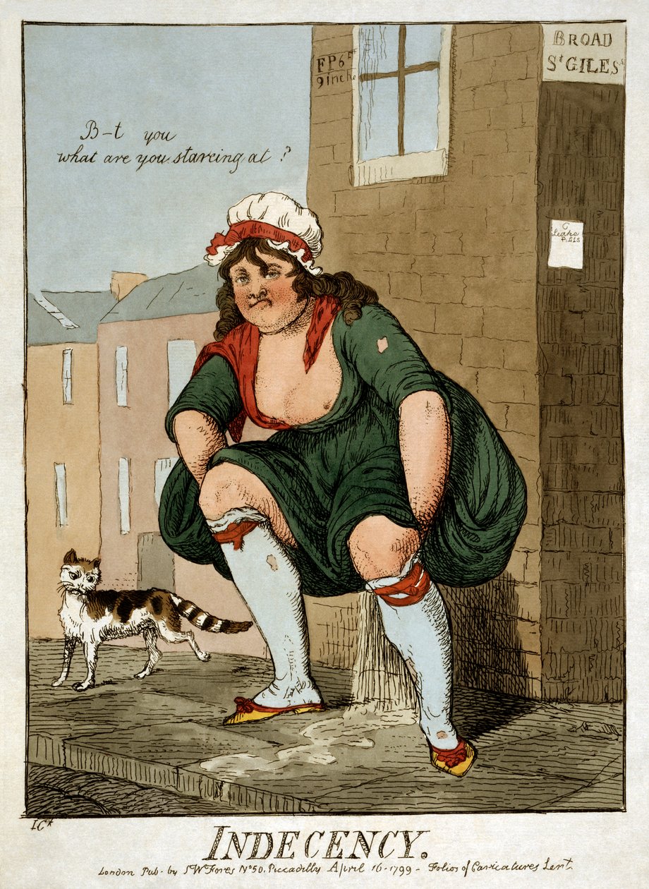 Indécence, 1799 - Isaac Robert Cruikshank