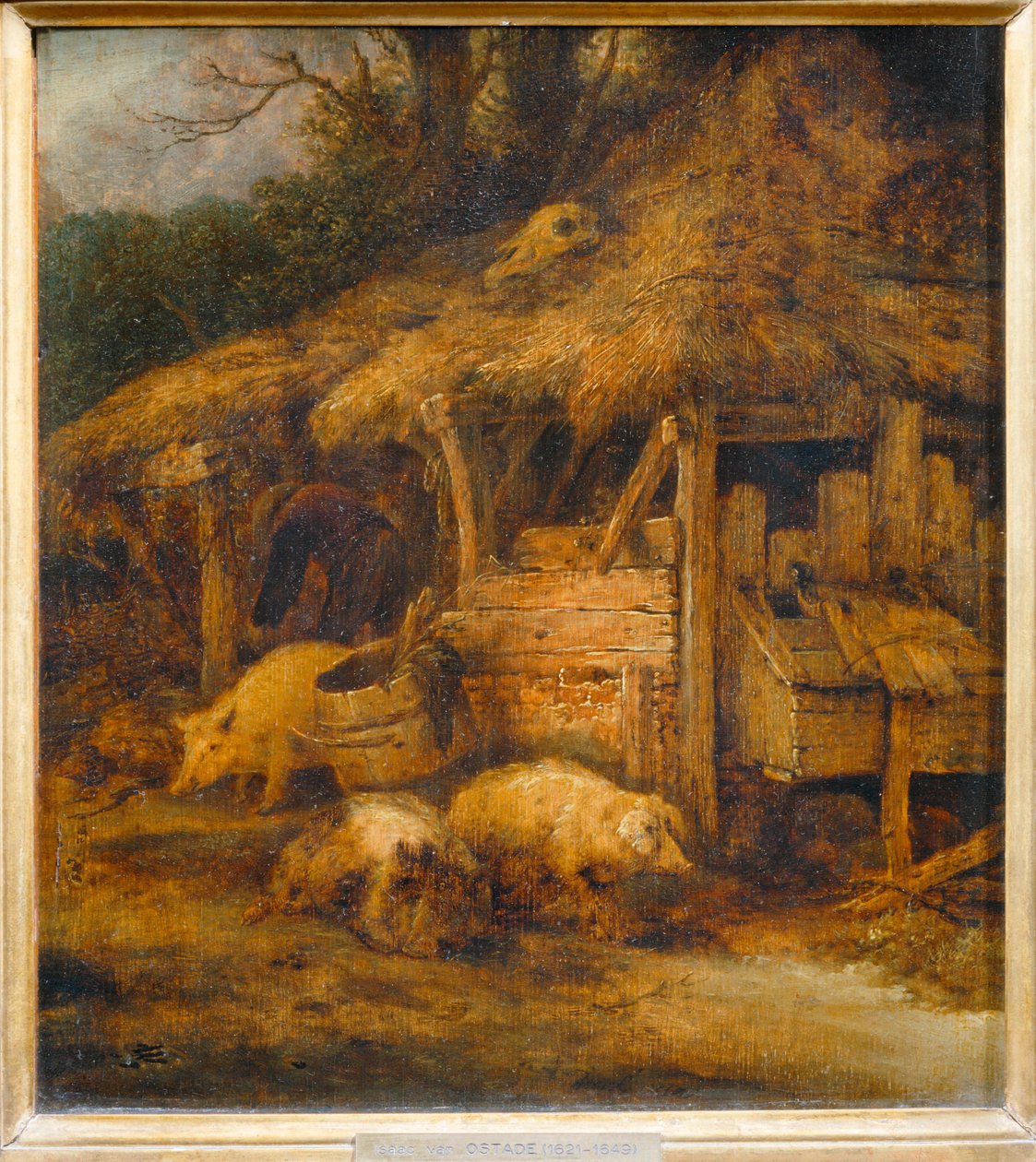 Le Toit à porcs … - Isaack Jansz van Ostade