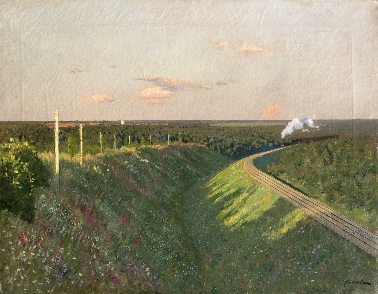 Un train en voyage - Isaak Ilyich Levitan