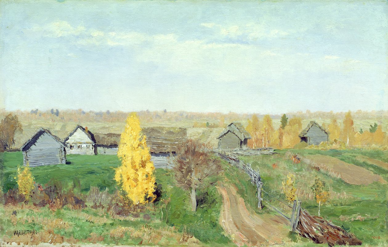 Automne Doré au Village, 1889 - Isaak Ilyich Levitan