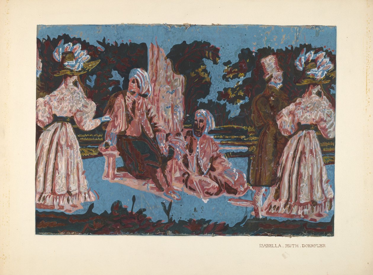 Design de boîte à chapeau, 1935-1942 - Isabella Ruth Doerfler