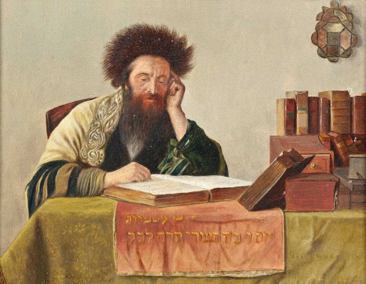 Un rabbin lisant le Talmud - Isidor Kaufmann