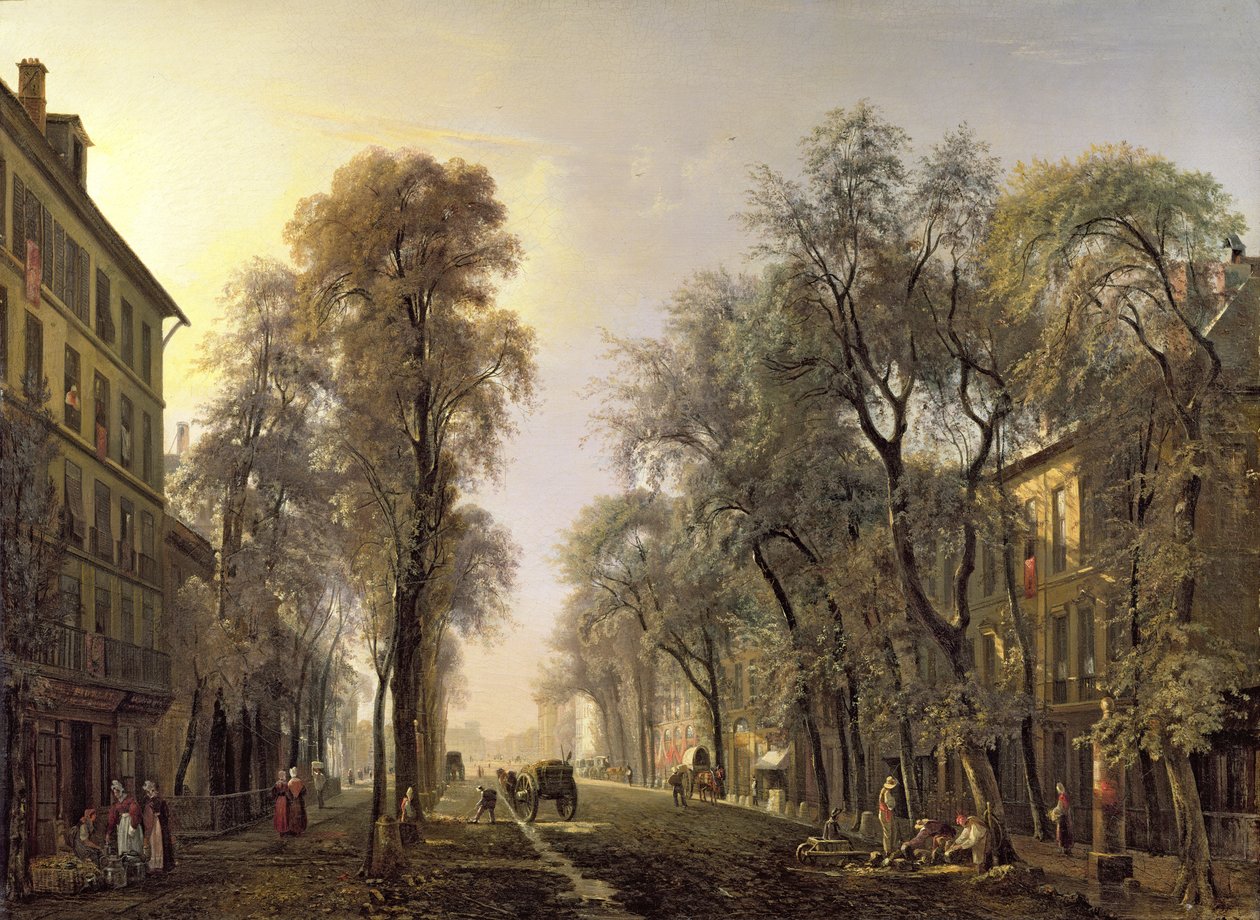 Boulevard Poissonnière en 1834 - Isidore Dagnan
