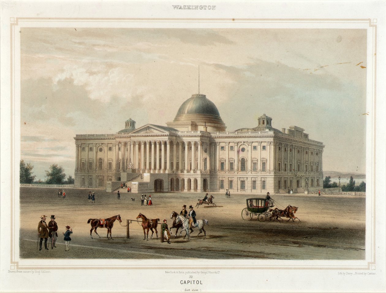 Washington--Capitole (Vue Est) - Isidore Laurent Deroy