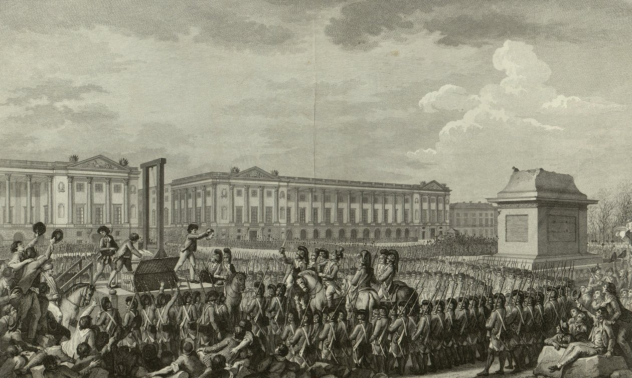 Exécution de Louis XVI - Isidore Stanislas Helman