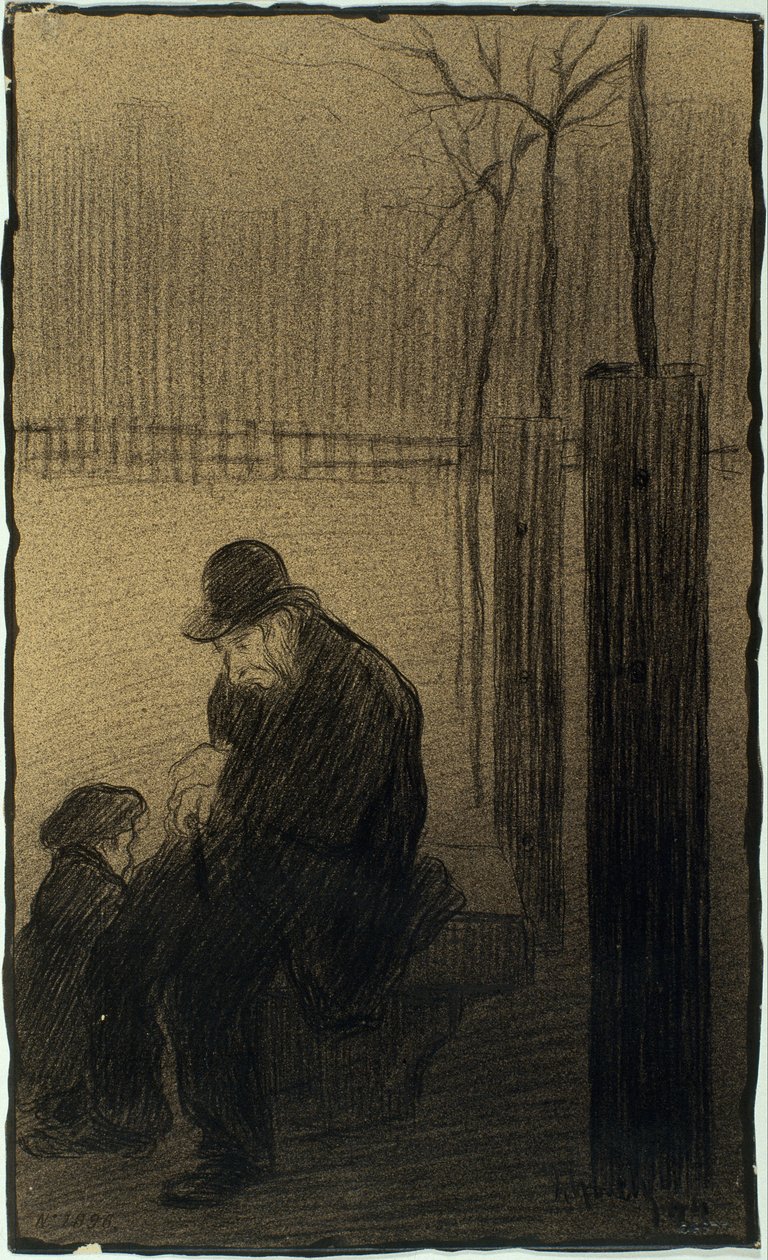 Le parc en janvier - Isidre Nonell