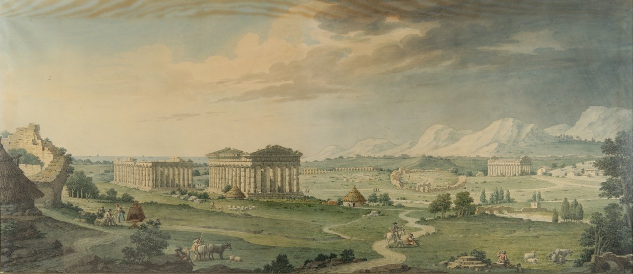 Vue de Paestum - Isidro González Velázquez
