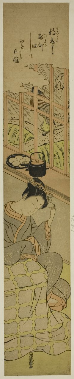 En attendant son amant - Isoda Koryusai