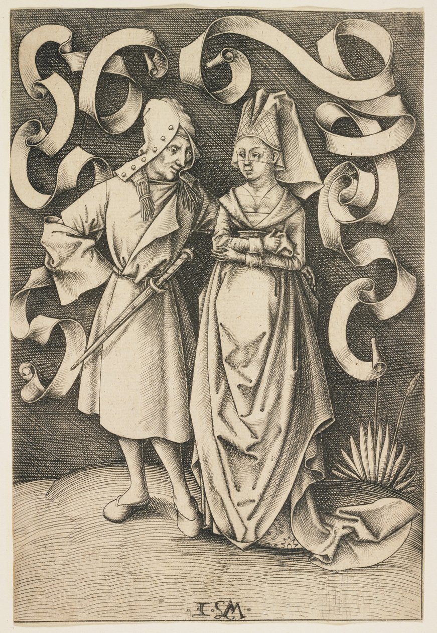 Le couple dissemblable, c. 1495-1497 - Israhel van Meckenem the younger