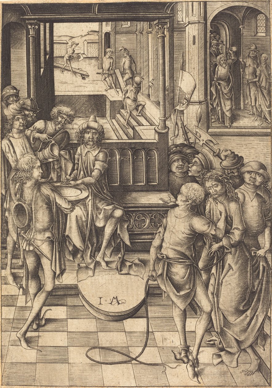 Le Christ devant Pilate - Israhel van Meckenem