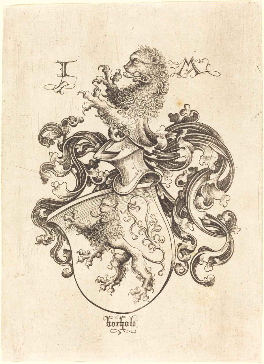 Blason avec lion - Israhel van Meckenem