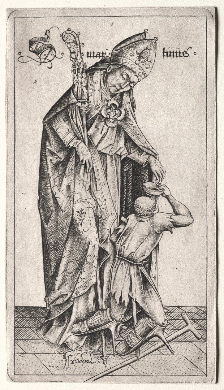 Saint Martin - Israhel van Meckenem