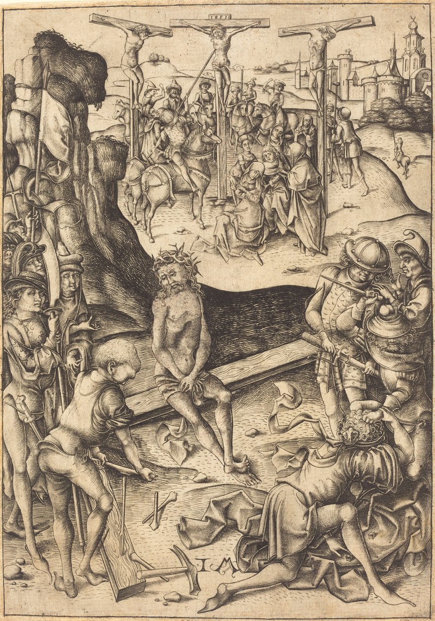 Crucifixion - Israhel van Meckenem