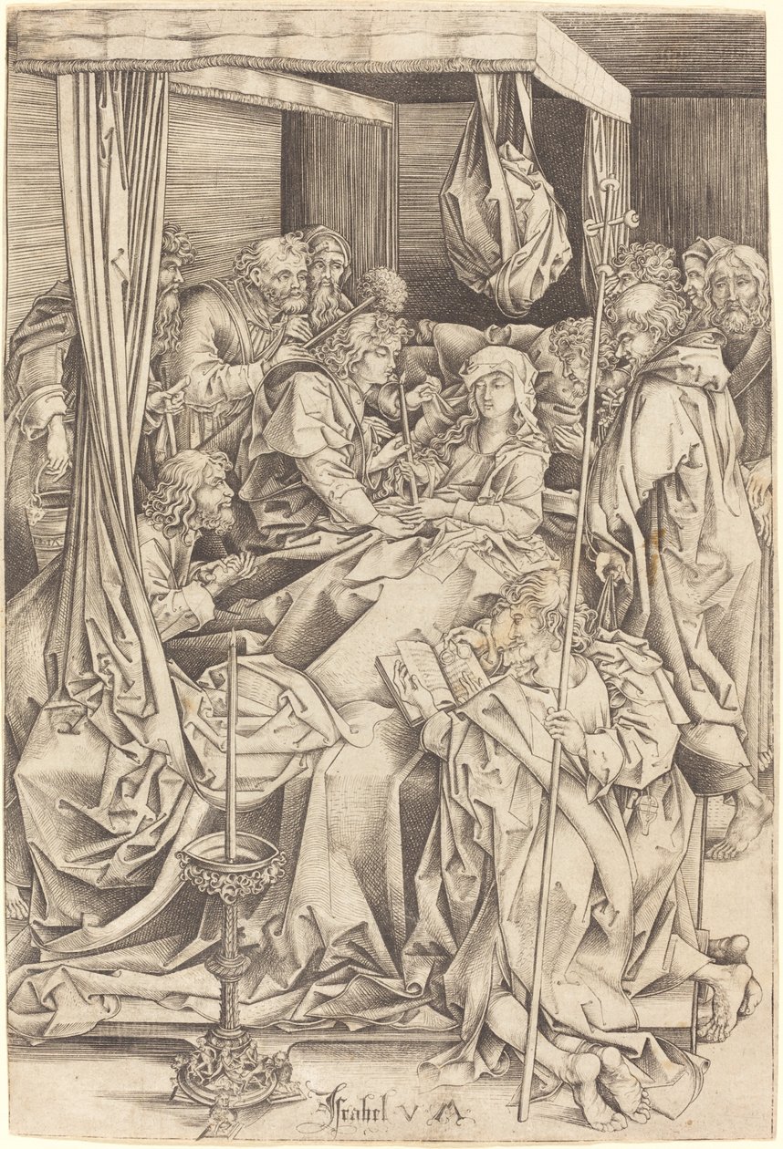 Mort de la Vierge - Israhel van Meckenem
