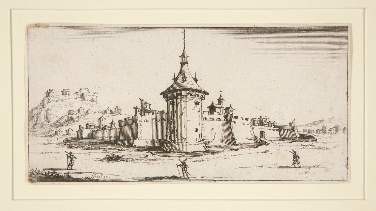 Un bastion, ou une fortification - Israël Henriet