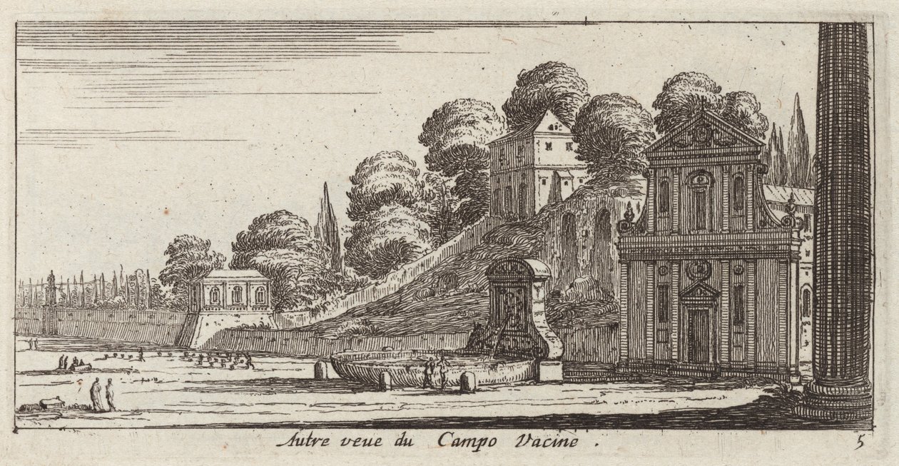 Autre vue du Campo Vaccino - Israël Silvestre