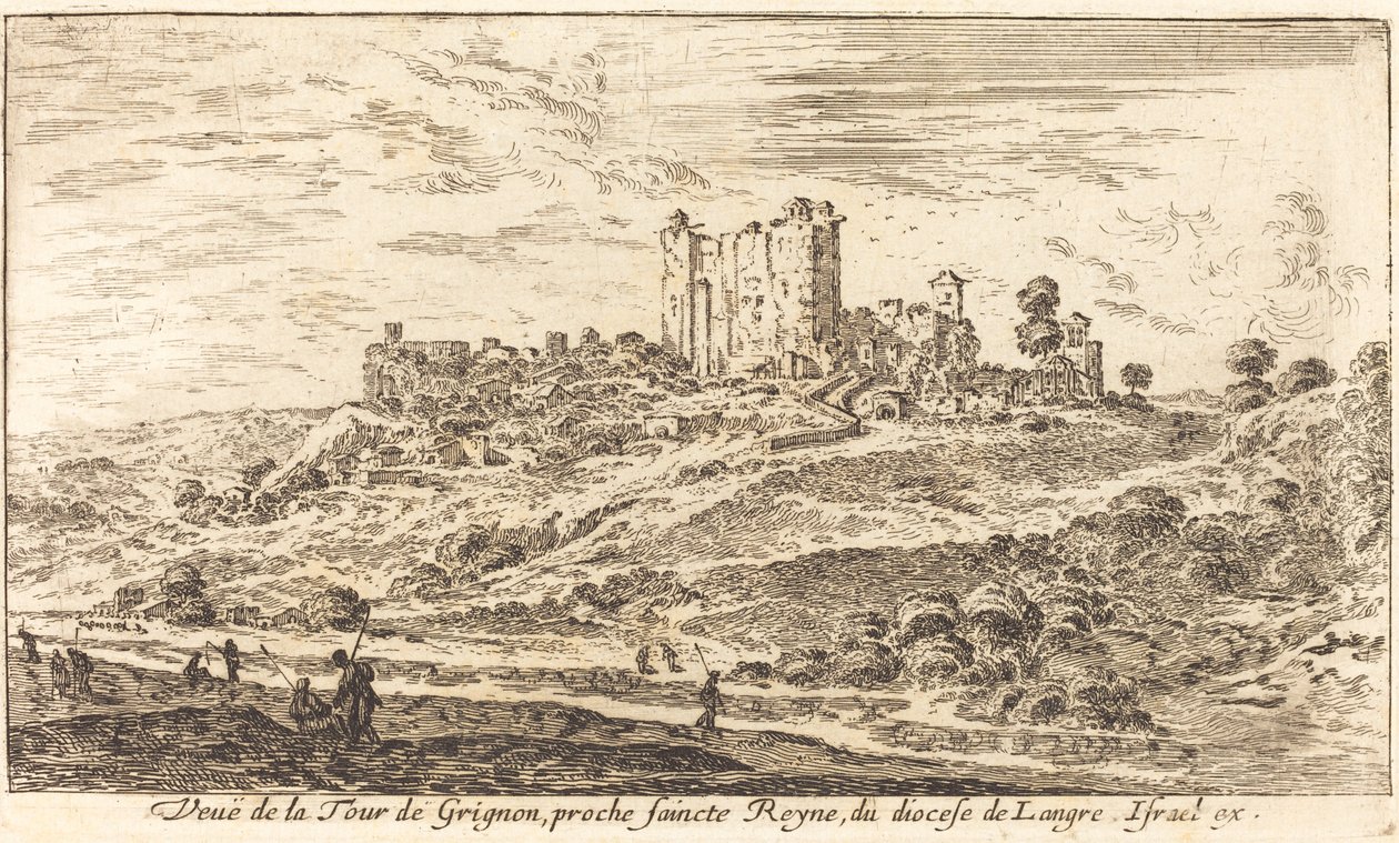 Vue de la tour de Grignon - Israël Silvestre
