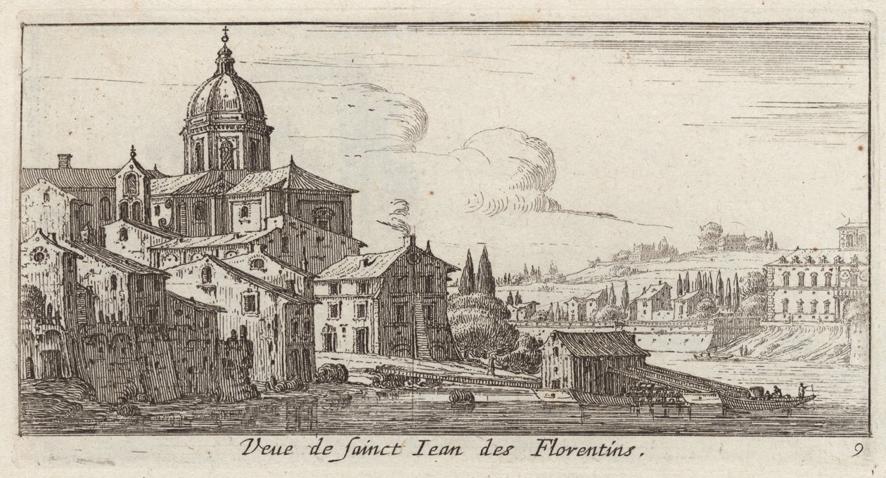 Vue de Saint-Jean des Florentins - Israël Silvestre