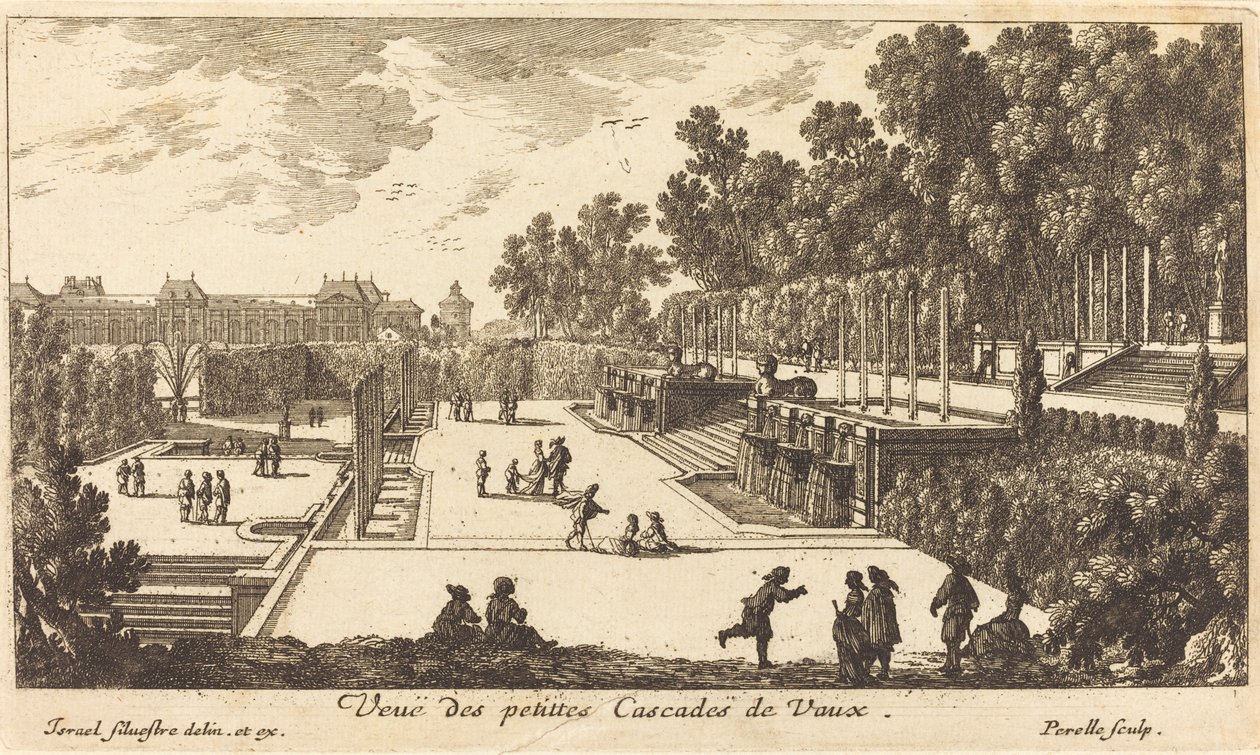Vue des petites cascades de Vaux - Israël Silvestre