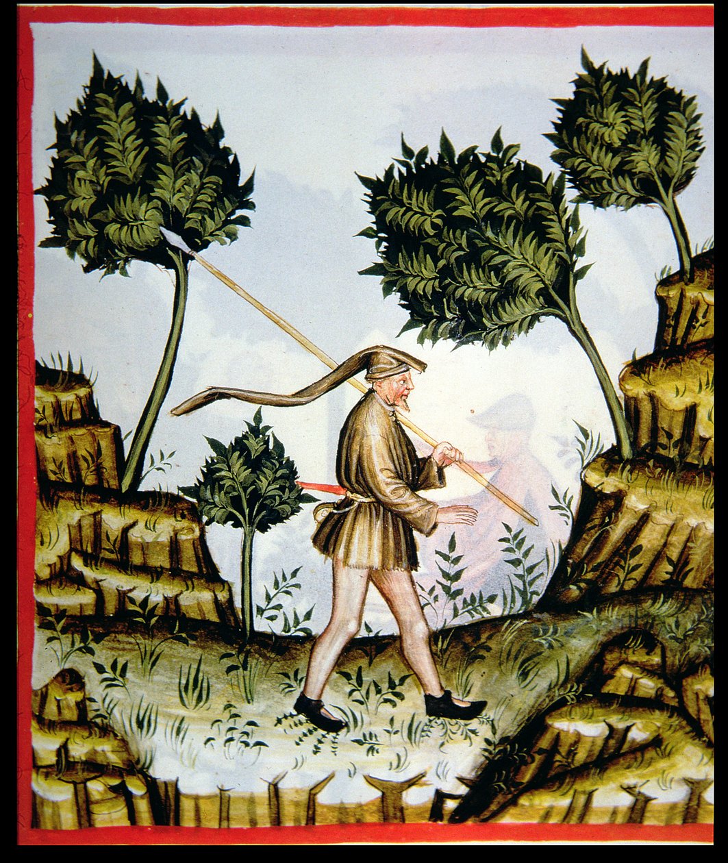 Le vent du sud, de Tacuinum Sanitatis - Italian School