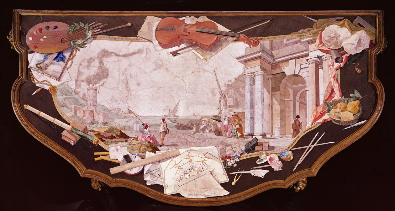 Table en pietra dura - Italian School