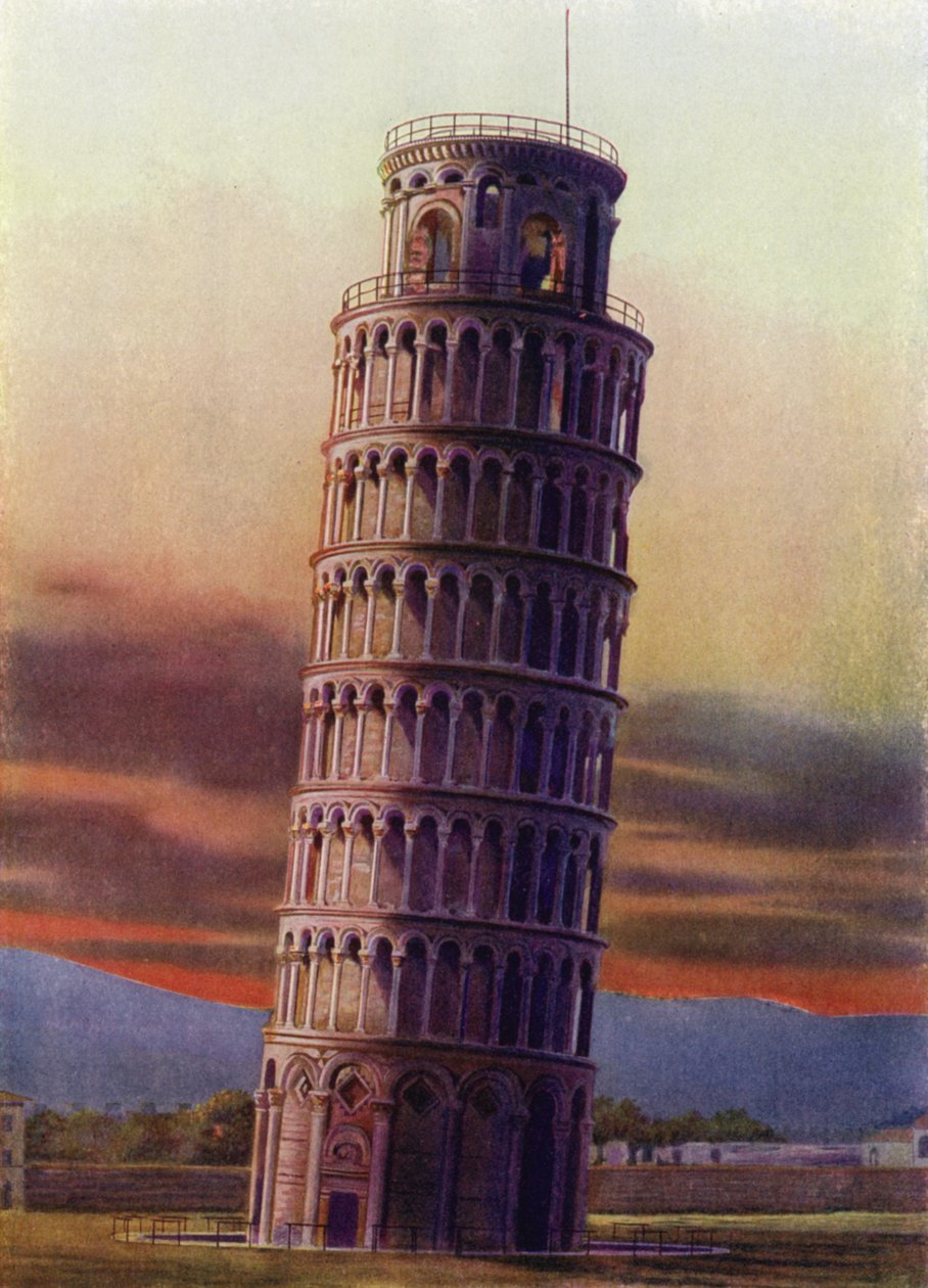 Tour penchée de Pise, Italie (photo en couleur) - Italian Photographer